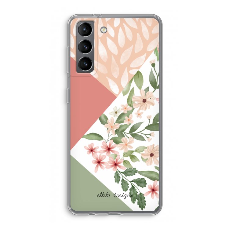 Sweet heaven geometrics: Samsung Galaxy S21 Transparant Hoesje