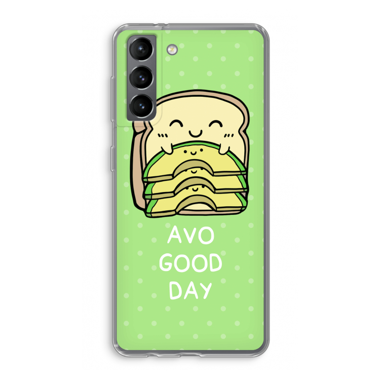 Avo Good Day: Samsung Galaxy S21 Transparant Hoesje