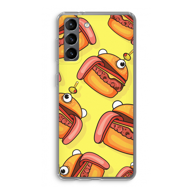 Hamburger: Samsung Galaxy S21 Transparant Hoesje