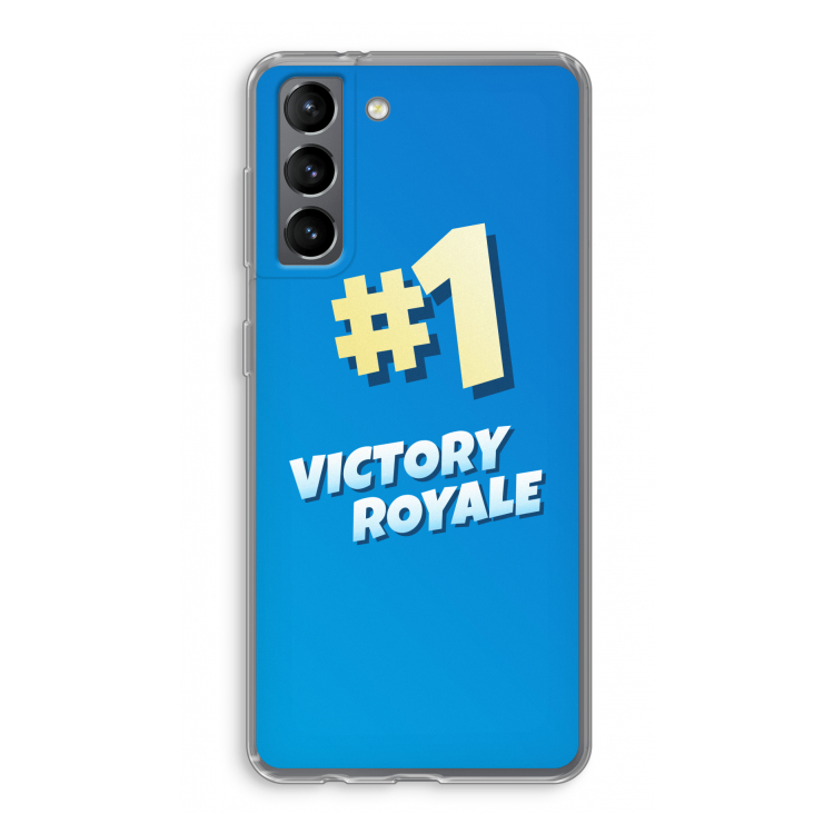 Victory Royale: Samsung Galaxy S21 Transparant Hoesje