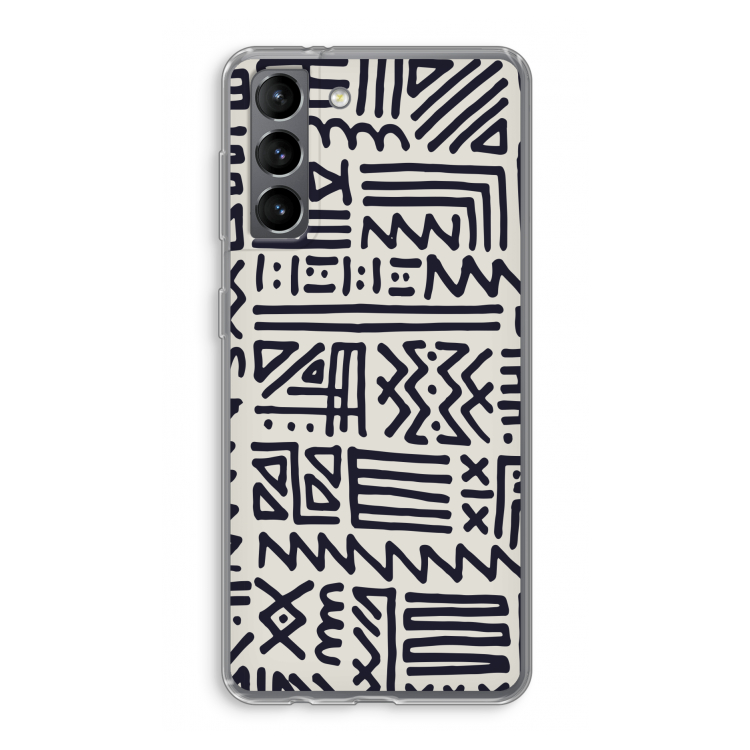 Marrakech print: Samsung Galaxy S21 Transparant Hoesje
