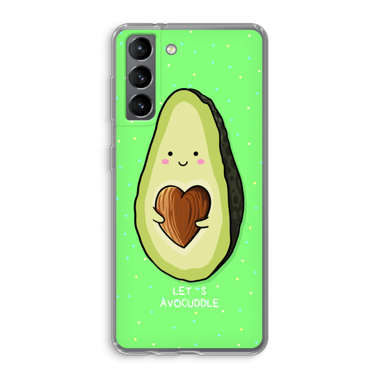 Avocuddle: Samsung Galaxy S21 Transparant Hoesje