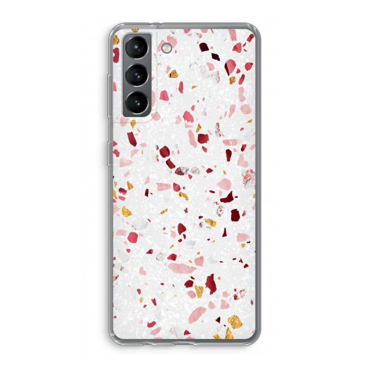 Terrazzo N°9: Samsung Galaxy S21 Transparant Hoesje