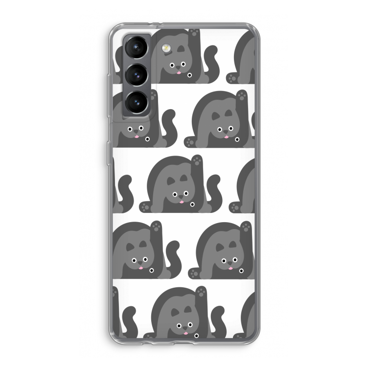 Cats: Samsung Galaxy S21 Transparant Hoesje