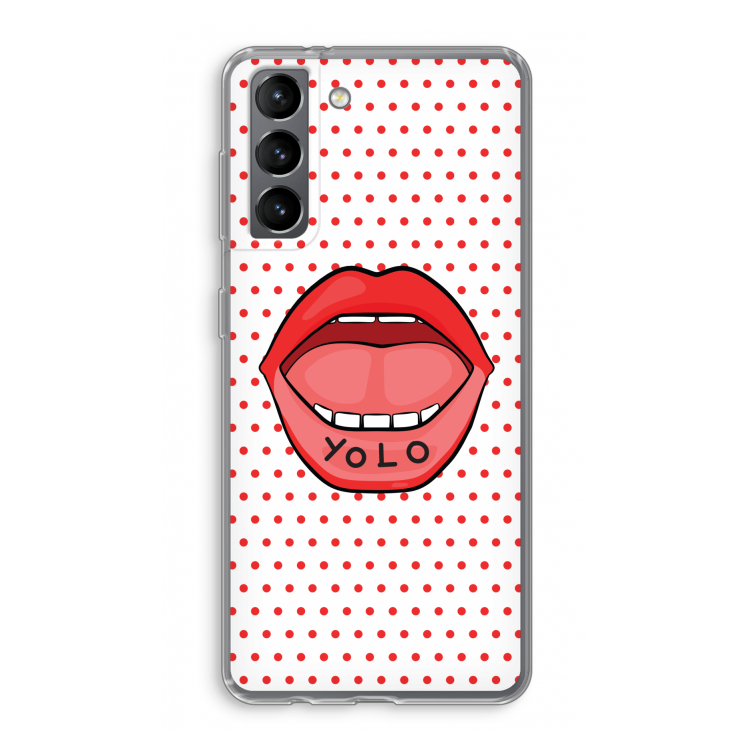 Yolo Denise: Samsung Galaxy S21 Transparant Hoesje
