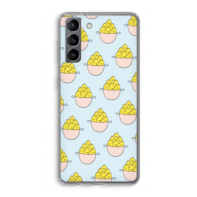 Citroenen: Samsung Galaxy S21 Transparant Hoesje