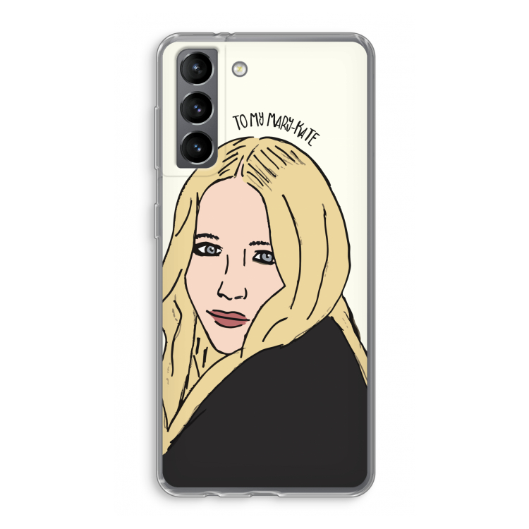 Mary Kate: Samsung Galaxy S21 Transparant Hoesje