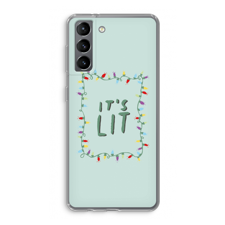 It's Lit: Samsung Galaxy S21 Transparant Hoesje