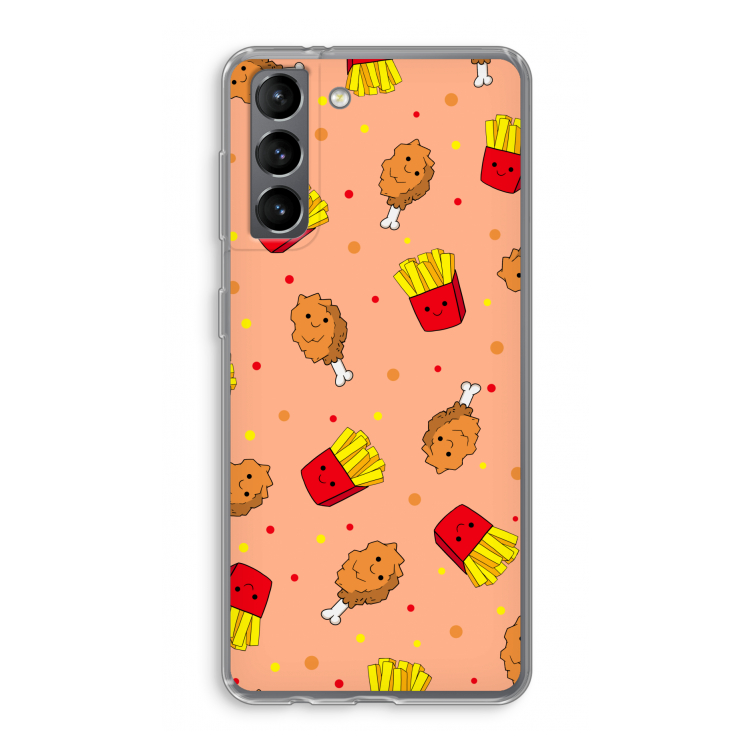 Chicken 'n Fries: Samsung Galaxy S21 Transparant Hoesje