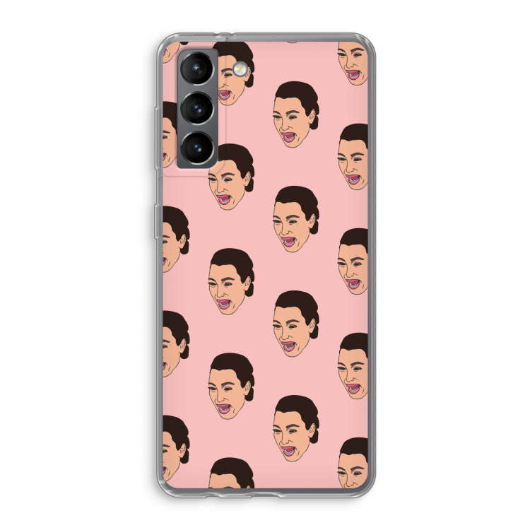 Ugly Cry Call: Samsung Galaxy S21 Transparant Hoesje