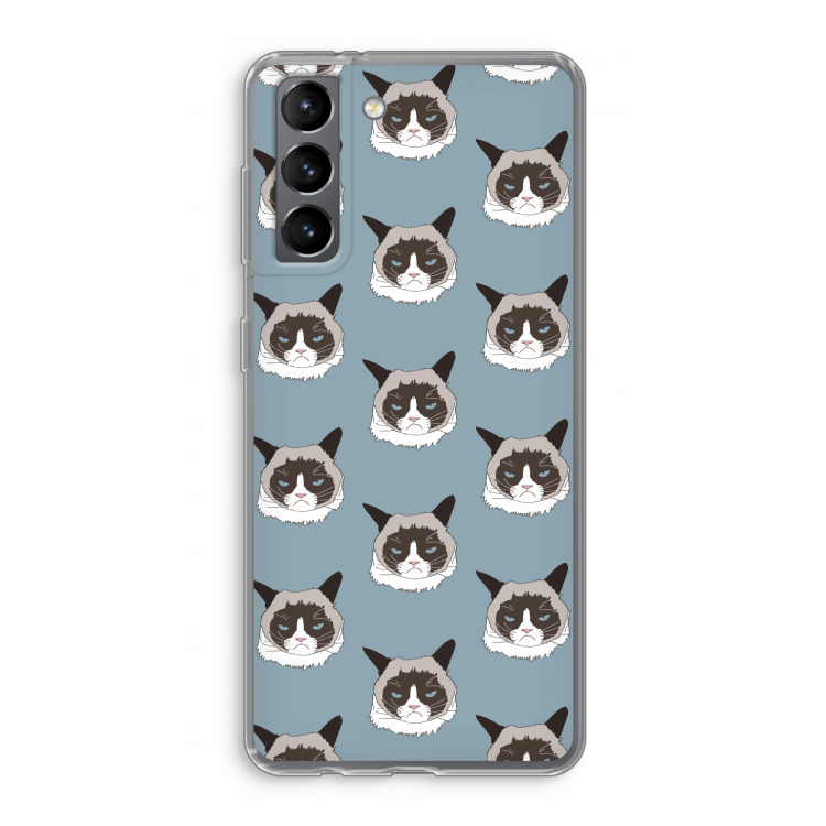 It's a Purrr Case: Samsung Galaxy S21 Transparant Hoesje