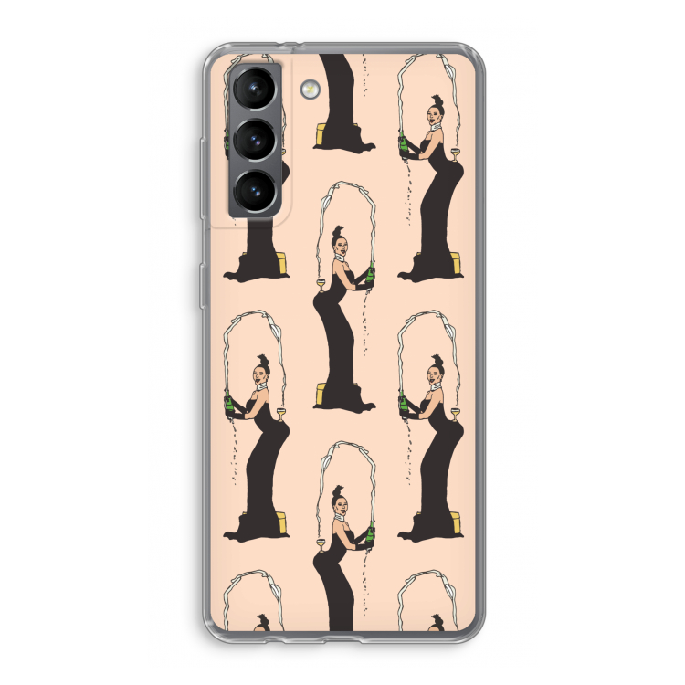 Pop Some Kim: Samsung Galaxy S21 Transparant Hoesje