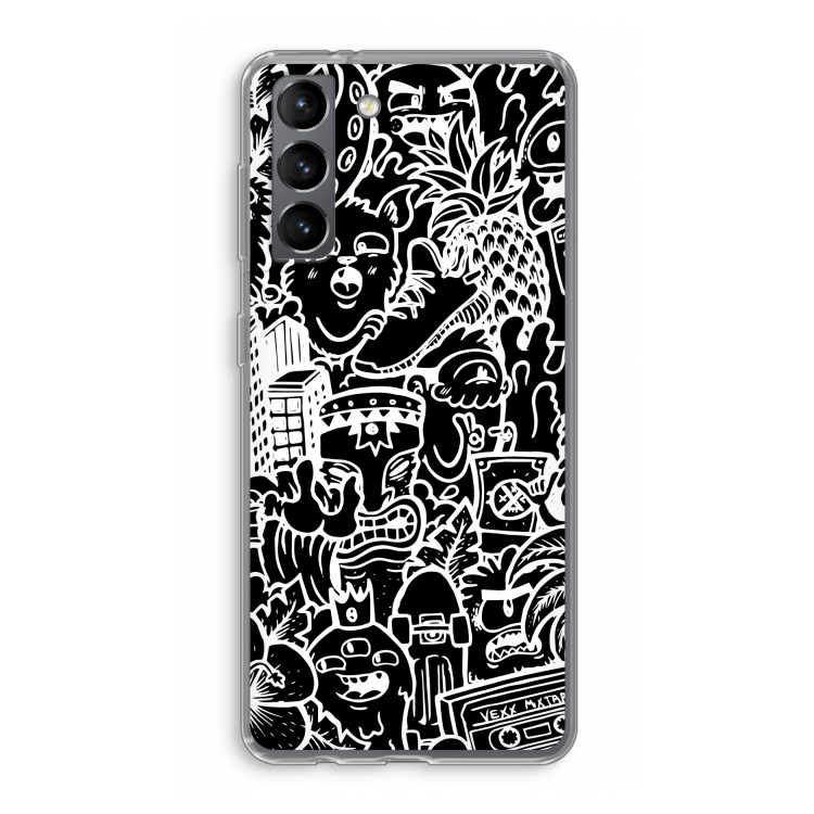 Vexx Black Mixtape: Samsung Galaxy S21 Transparant Hoesje