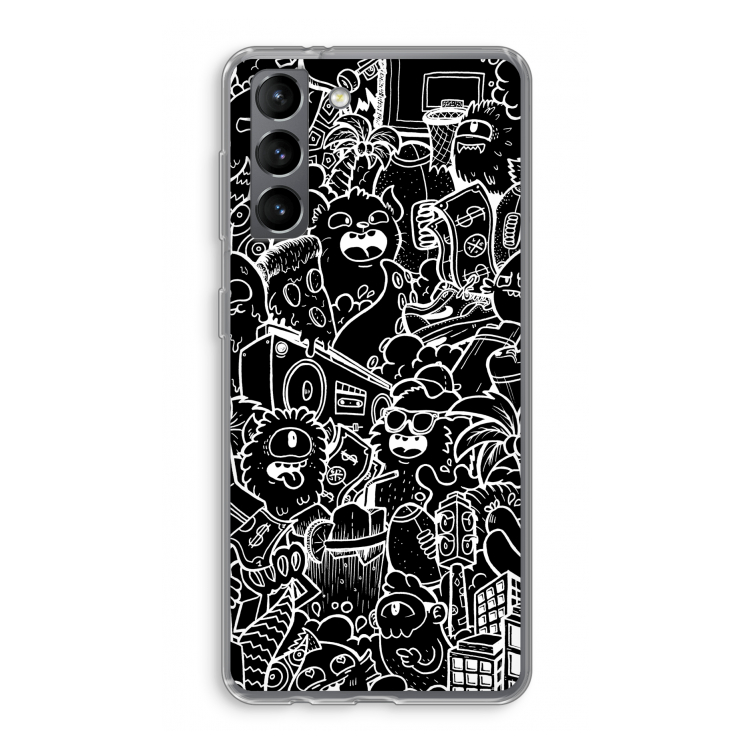 Vexx Black City : Samsung Galaxy S21 Transparant Hoesje