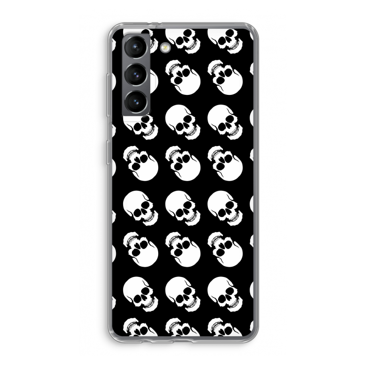Musketon Skulls: Samsung Galaxy S21 Transparant Hoesje