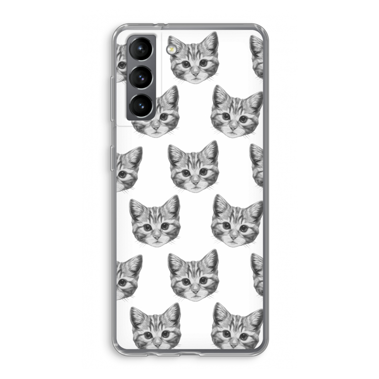 Kitten: Samsung Galaxy S21 Transparant Hoesje