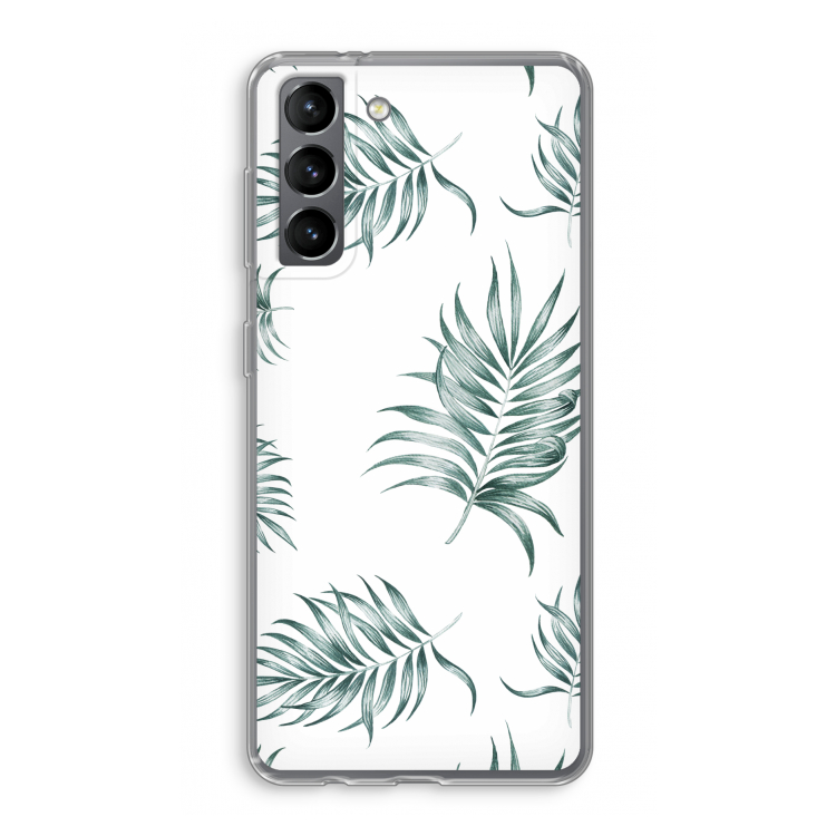 Simple leaves: Samsung Galaxy S21 Transparant Hoesje