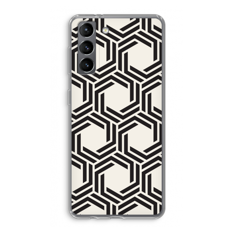 Geometrisch patroon: Samsung Galaxy S21 Transparant Hoesje