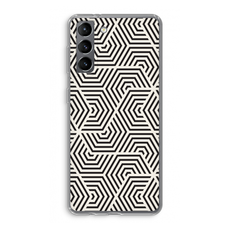 Magic pattern: Samsung Galaxy S21 Transparant Hoesje