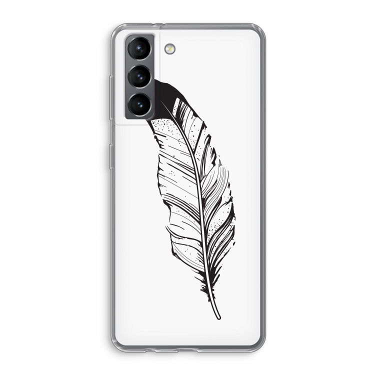Pluim: Samsung Galaxy S21 Transparant Hoesje