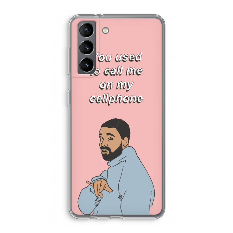 Hotline bling: Samsung Galaxy S21 Transparant Hoesje