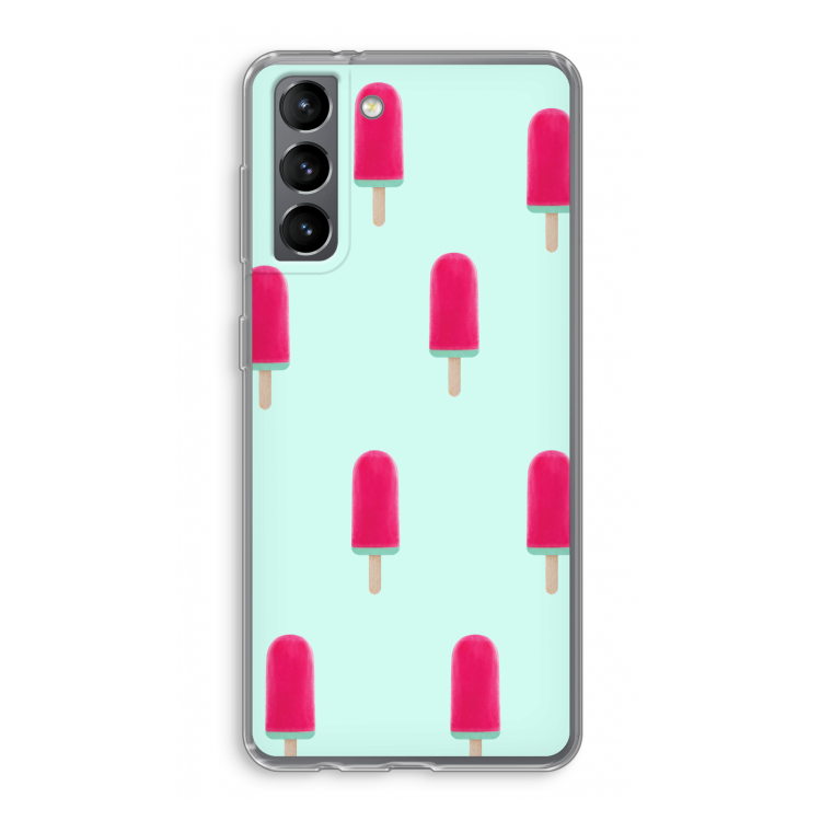 Waterijsje: Samsung Galaxy S21 Transparant Hoesje