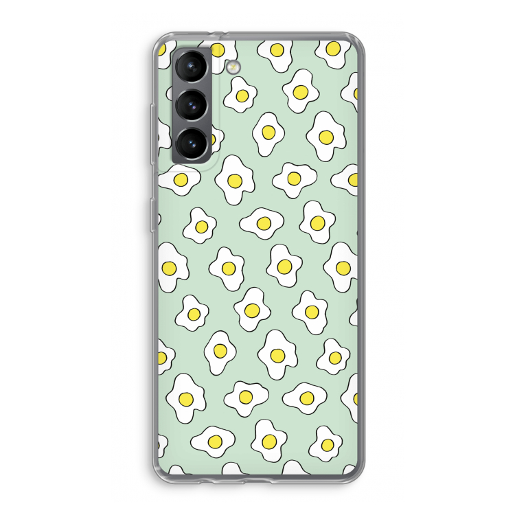 Spiegeleitjes: Samsung Galaxy S21 Transparant Hoesje