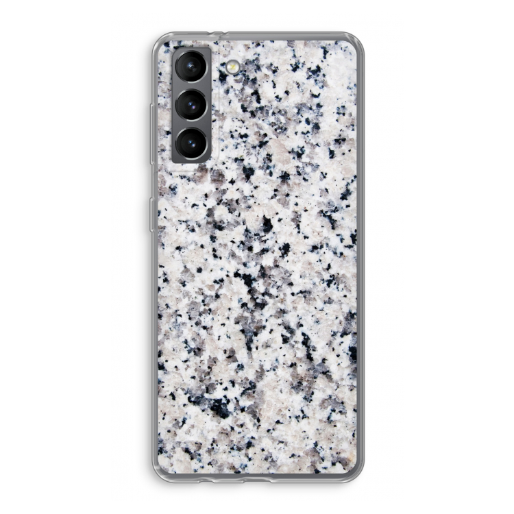 Gespikkelde marmer: Samsung Galaxy S21 Transparant Hoesje