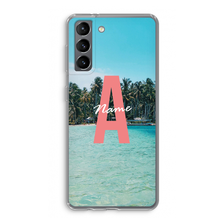 Pacific Dream: Samsung Galaxy S21 Transparant Hoesje