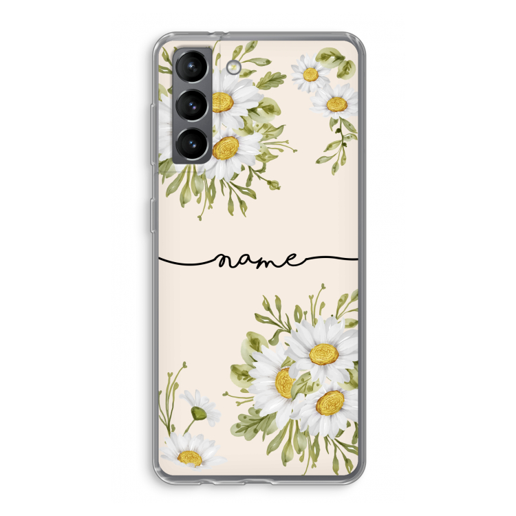 Daisies: Samsung Galaxy S21 Transparant Hoesje