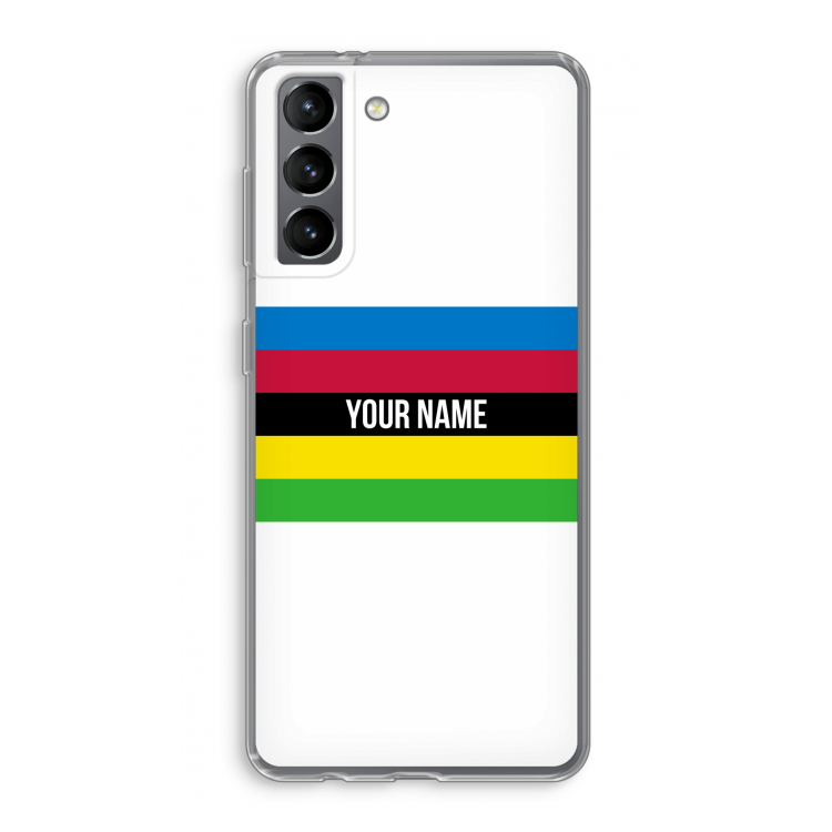 WK Wielrennen: Samsung Galaxy S21 Transparant Hoesje