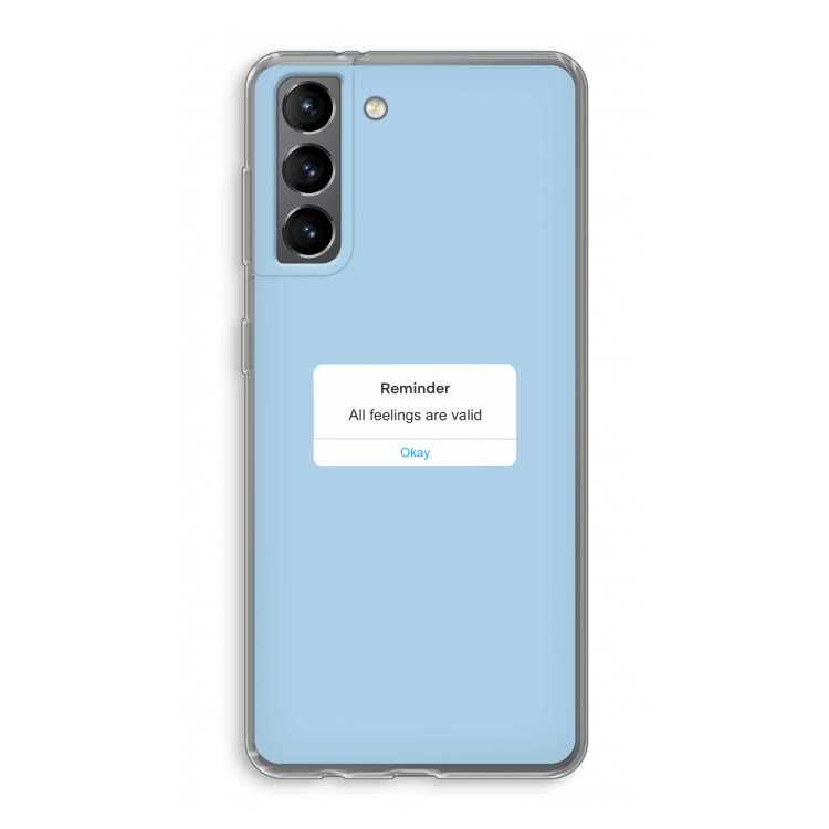 Reminder: Samsung Galaxy S21 Transparant Hoesje