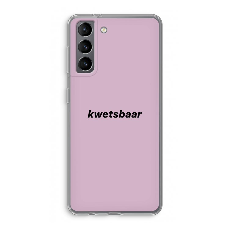 kwetsbaar: Samsung Galaxy S21 Transparant Hoesje