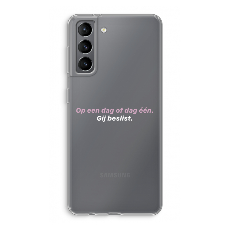 gij beslist: Samsung Galaxy S21 Transparant Hoesje