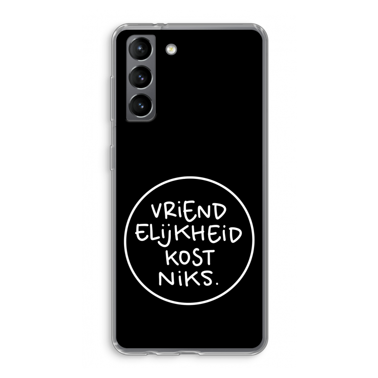 Vriendelijkheid: Samsung Galaxy S21 Transparant Hoesje