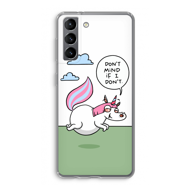 Unicorn: Samsung Galaxy S21 Transparant Hoesje