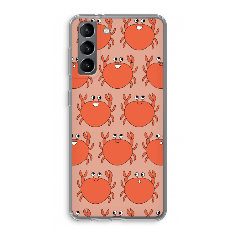 Krab: Samsung Galaxy S21 Transparant Hoesje