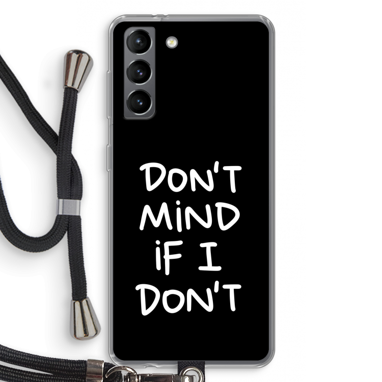 Don't Mind: Samsung Galaxy S21 Transparant Hoesje met koord