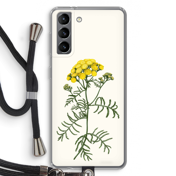 Tansy: Samsung Galaxy S21 Transparant Hoesje met koord