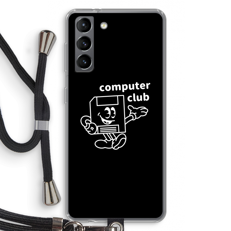 Floppyhead: Samsung Galaxy S21 Transparant Hoesje met koord