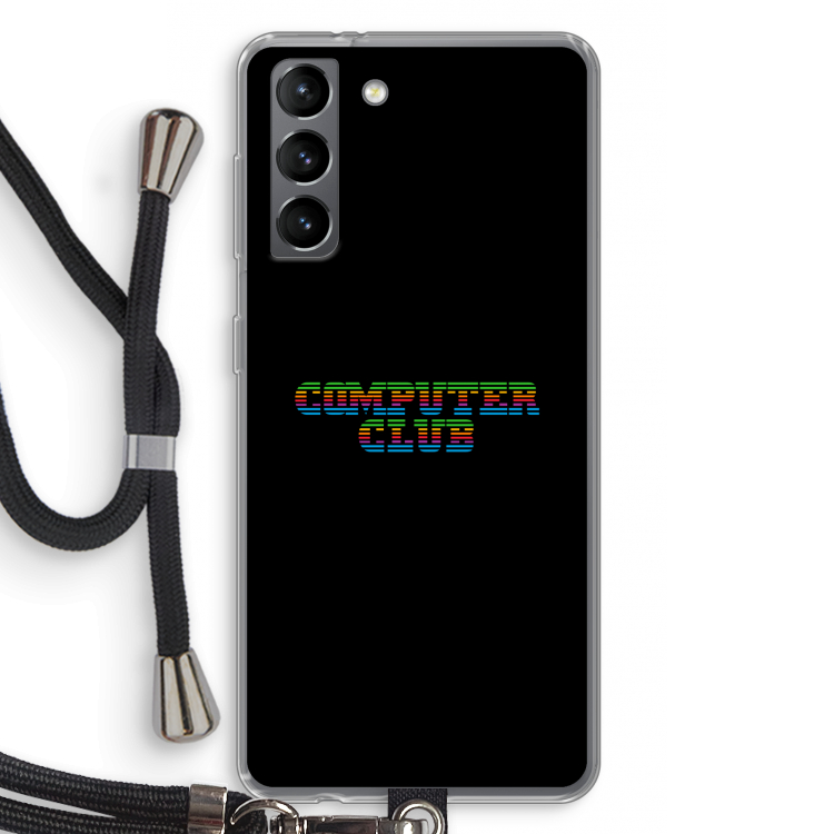 Retro: Samsung Galaxy S21 Transparant Hoesje met koord