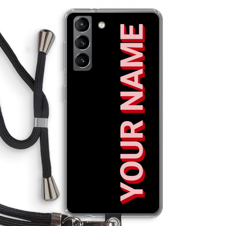 Namecase: Samsung Galaxy S21 Transparant Hoesje met koord