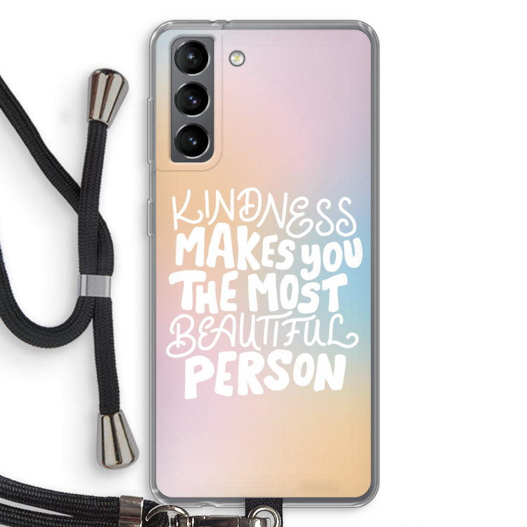 The prettiest: Samsung Galaxy S21 Transparant Hoesje met koord