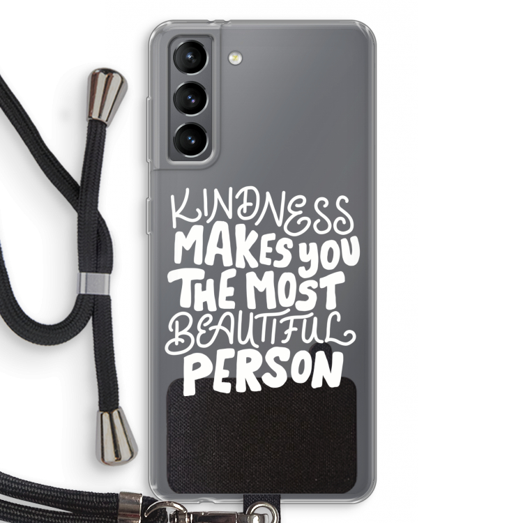 The prettiest: Samsung Galaxy S21 Transparant Hoesje met koord
