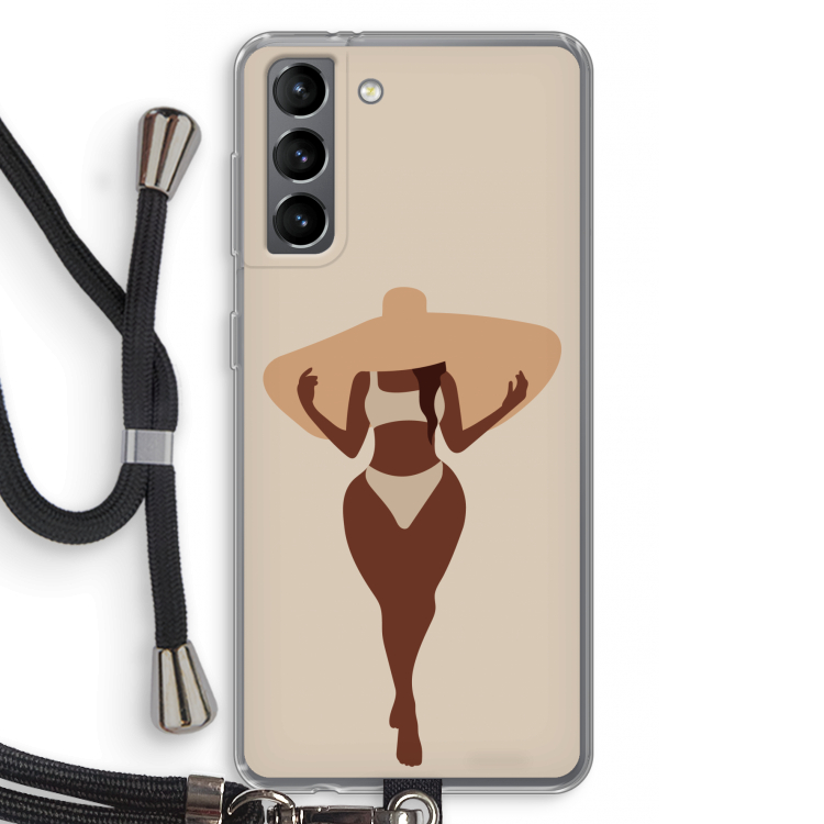 Let's get salty: Samsung Galaxy S21 Transparant Hoesje met koord