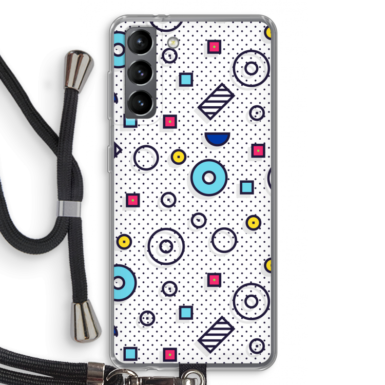 8-bit N°9: Samsung Galaxy S21 Transparant Hoesje met koord