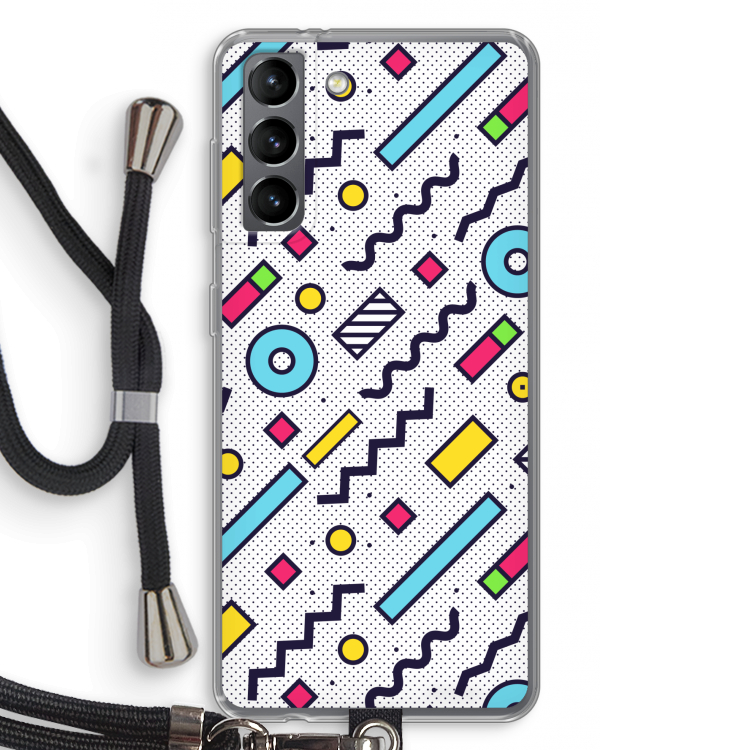 8-bit N°8: Samsung Galaxy S21 Transparant Hoesje met koord