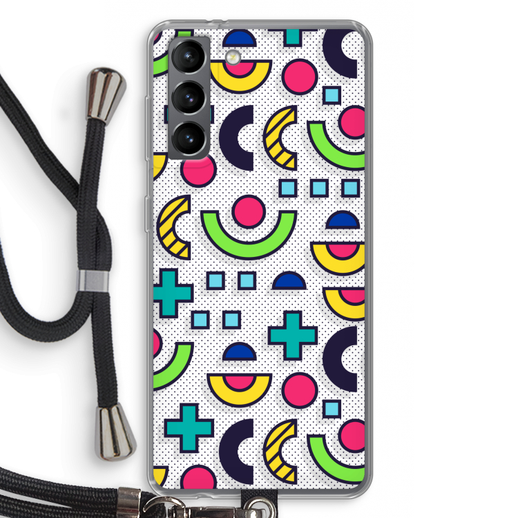 8-bit N°6: Samsung Galaxy S21 Transparant Hoesje met koord