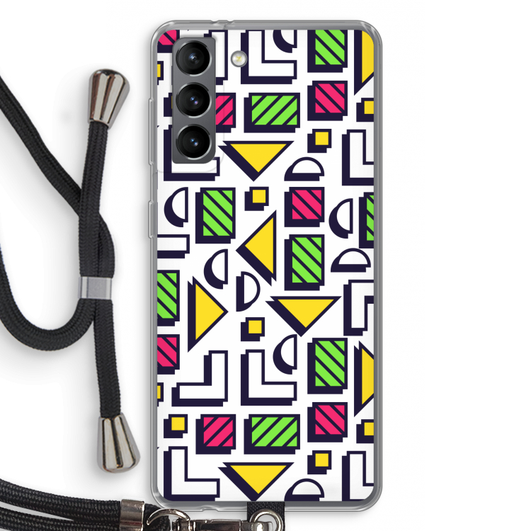 8-bit N°4: Samsung Galaxy S21 Transparant Hoesje met koord