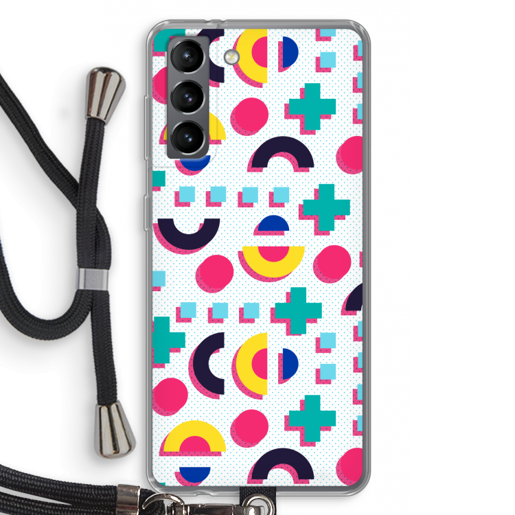 8-bit N°2: Samsung Galaxy S21 Transparant Hoesje met koord